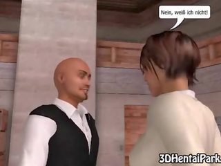 3d 褐髮女郎 德語 stunner 得到 裸