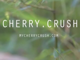 CHERRY CRUSH - SCHOOL schoolgirl ORGASM&comma; OILED ASS&comma; BUTT PLUG AND CUM SHOT