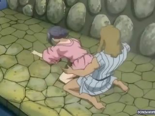에이 호리는 몸집이 작은 사랑 취주 자지