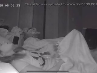 Slutty mataas paaralan nakatataas skips klase muli upang magsalsal lahat umaga nakatago kamera