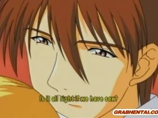 Lenket hentai med bind suging bigcock