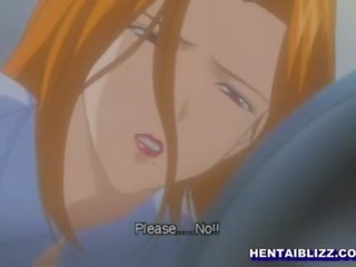Hentai mistress gets squeezed her bigtits and fingered pussy