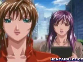 Gangbang partij met gebonden en geblinddoekt anime