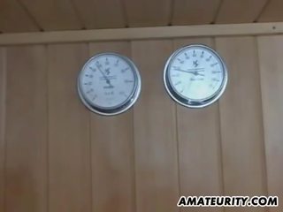 業餘 青少年 寵兒 面部 在 一 桑拿
