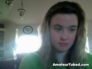 Écolière sur omegle paly avec nichons et chatte