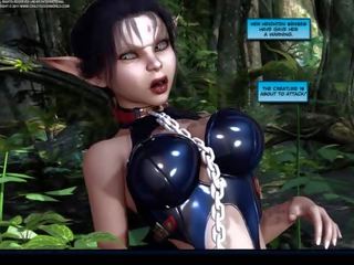 3d 만화의 crimson sonja