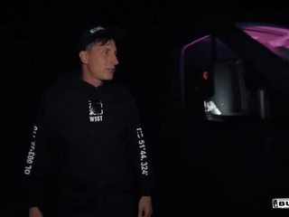 Bums автобус - хеллоуїн themed ебать на a scary автобус з inviting німецька рудоволоса