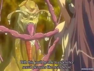 Raging concupiscent alas tentacle creature finds a vict