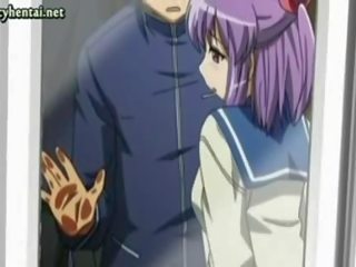Anime getting a shaft and a plastikden sik