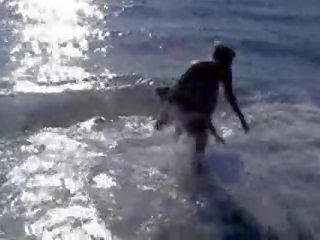 Nerja 나체상 바닷가