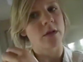 Erotic Naughty Blonde Sucking BF's shaft On A Rail Trip