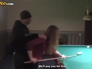 Randy yat en billiards alır çıplak ve bisiklet